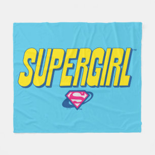 Supergirl Pop Logotyp Fleecefilt