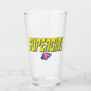 Supergirl Pop-logotyp Glaskopp