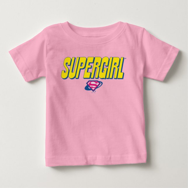 Supergirl Pop Logotyp T Shirt (Framsida)