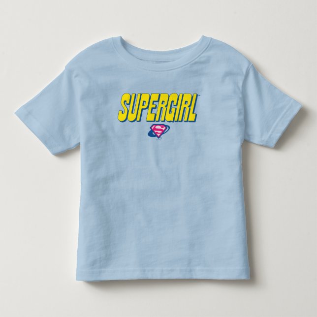 Supergirl Pop Logotyp T Shirt (Framsida)