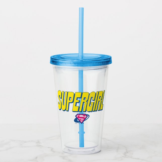 Supergirl Pop-logotyp Take Away Mugg (Framsida)