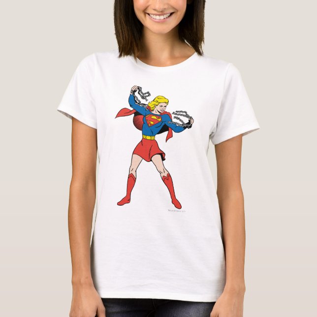 Supergirl Pose 10 T Shirt (Framsida)