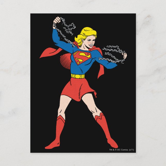 Supergirl Pose 10 Vykort (Framsida)