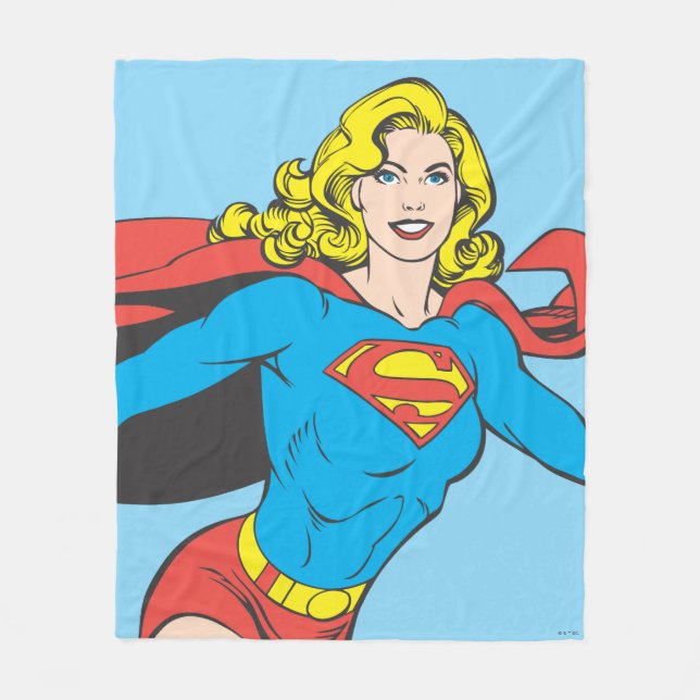 Supergirl Pose 1 Fleecefilt (Framsidan)