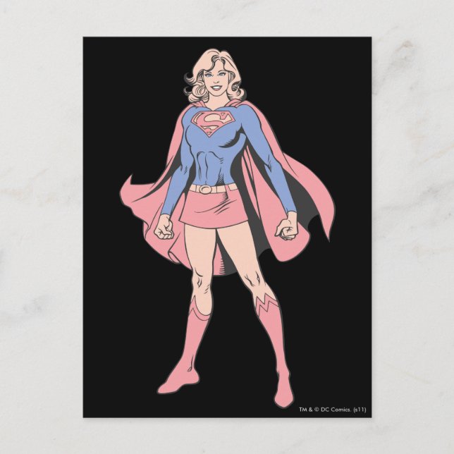 Supergirl Pose 3 Vykort (Framsida)