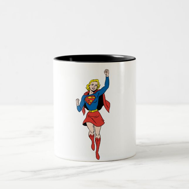 Supergirl Pose 4 Två-Tonad Mugg (Center)