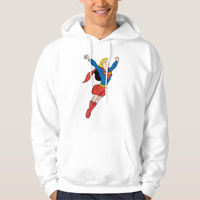 Supergirl Pose 6 Sweatshirt Med Luva (Framsida)