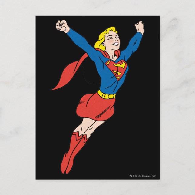 Supergirl Pose 6 Vykort (Framsida)