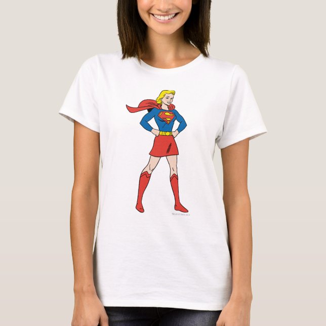 Supergirl Pose 7 T Shirt (Framsida)