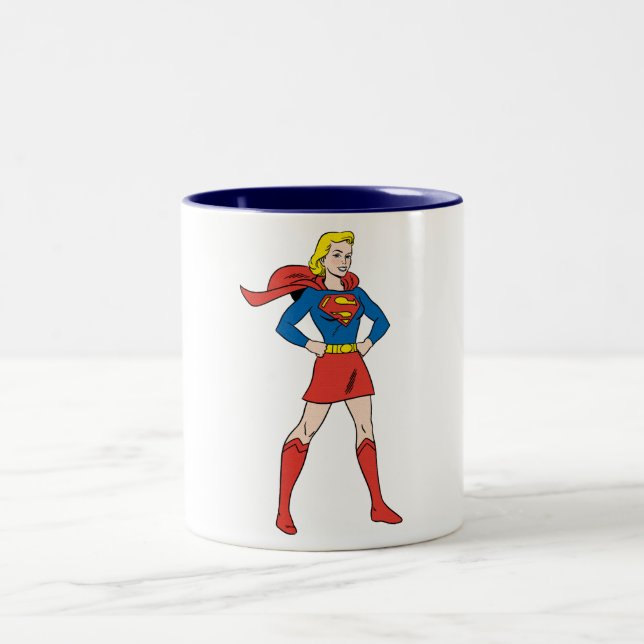 Supergirl Pose 7 Två-Tonad Mugg (Center)