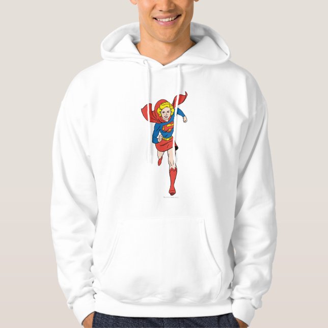 Supergirl Pose 8 Sweatshirt Med Luva (Framsida)