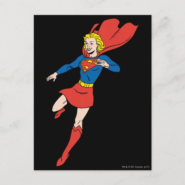 Supergirl Pose 8 Vykort (Framsida)
