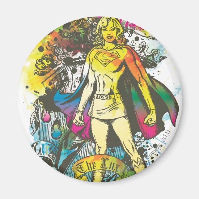 Supergirl Pose the Lux Magnet (Framsidan)