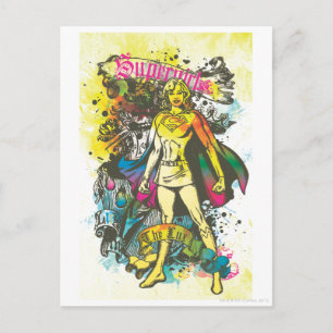 Supergirl Pose the Lux Vykort