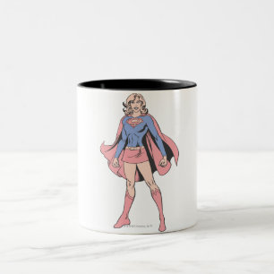 Supergirl poserar 3 Två-Tonad mugg