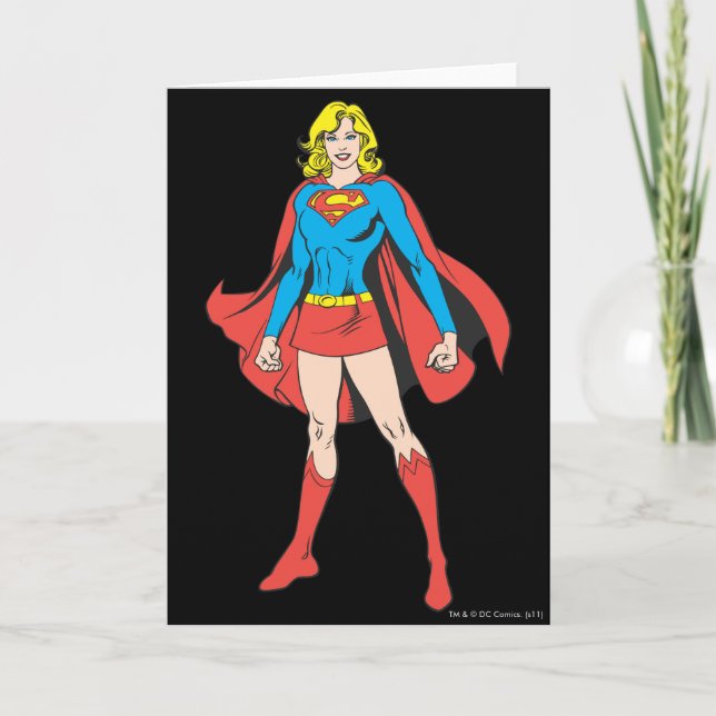 Supergirl Poses Kort (Framsida)