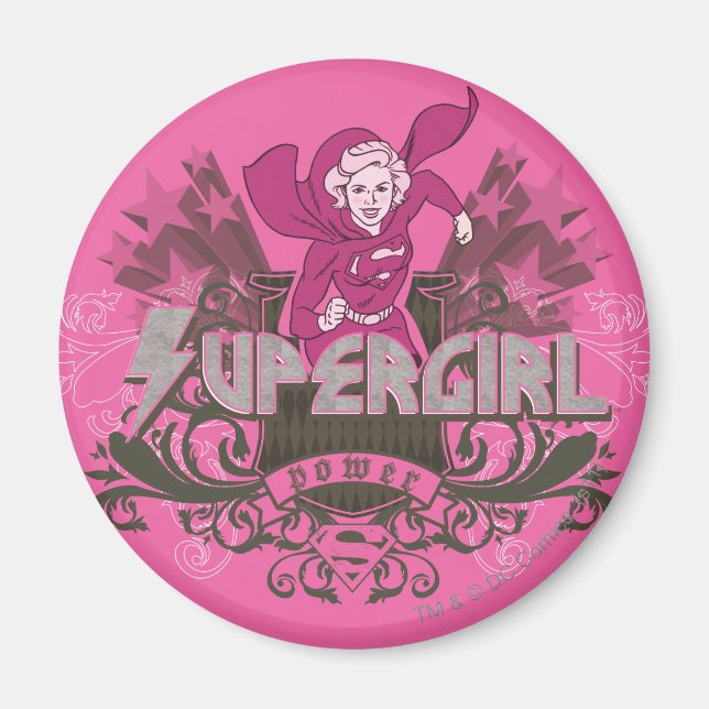 Supergirl Power 2 Magnet (Framsidan)