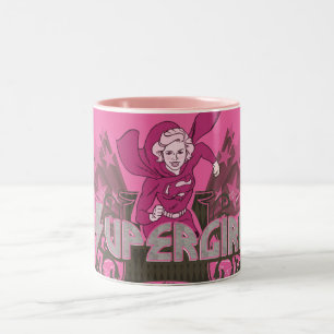 Supergirl Power 2 Två-Tonad Mugg