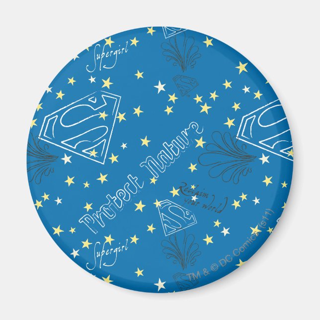 Supergirl Protection Nature Mönster Magnet (Framsidan)