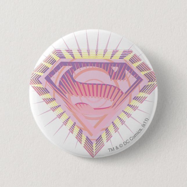 Supergirl Rad Logotyp Knapp (Framsida)