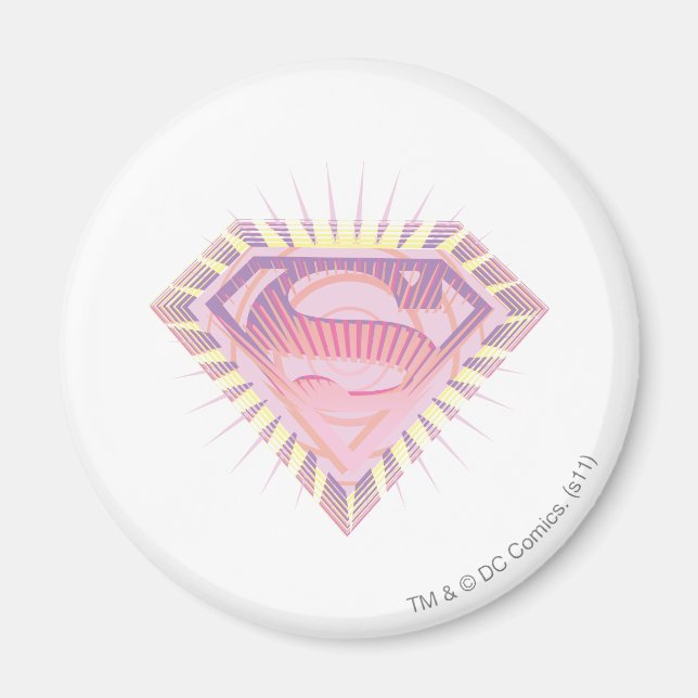 Supergirl Rad Logotyp Magnet (Framsidan)