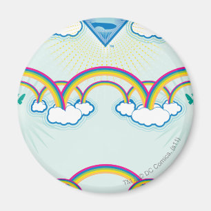 Supergirl Rainbow Mönster Magnet