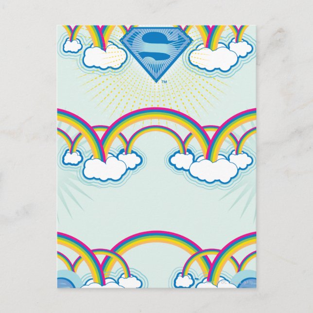Supergirl Rainbow Mönster Vykort (Framsida)