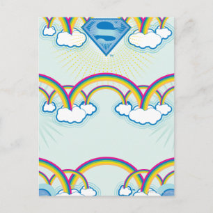 Supergirl Rainbow Mönster Vykort