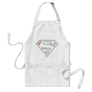 Supergirl Rainbow Outline Logotyp Förkläde