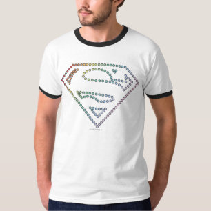 Supergirl Rainbow Outline Logotyp T-shirt