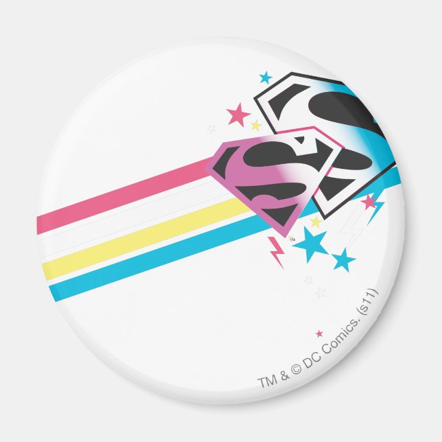 Supergirl Rainbow Rand Magnet (Framsidan)