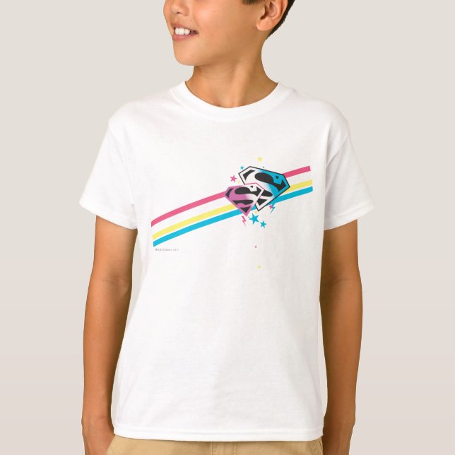 Supergirl Rainbow Rand Tee (Framsida)