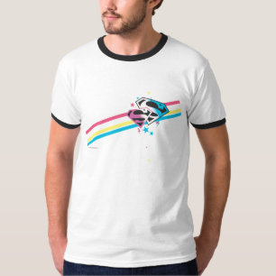 Supergirl Rainbow Rand Tee Shirt