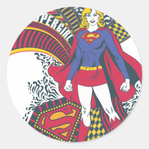 Supergirl Random World 1 Runt Klistermärke
