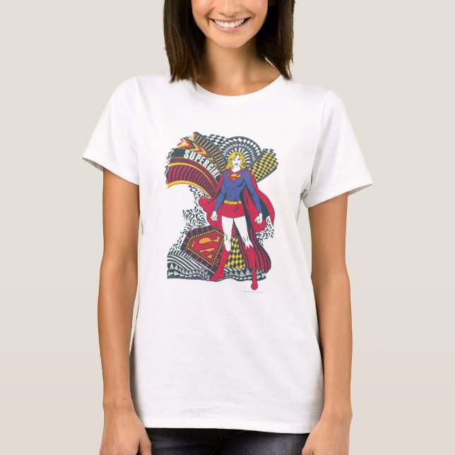 Supergirl Random World 1 Tee Shirt (Framsida)