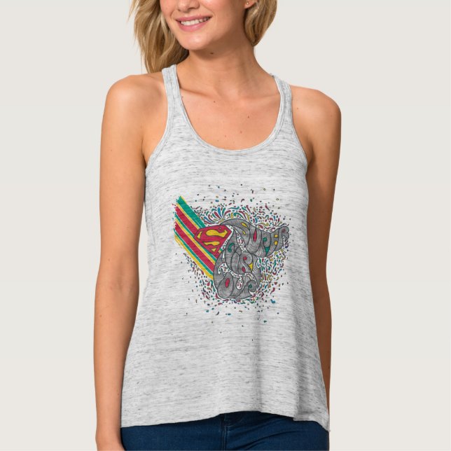 Supergirl Random World 2 Linne Med Racerback (Framsida)