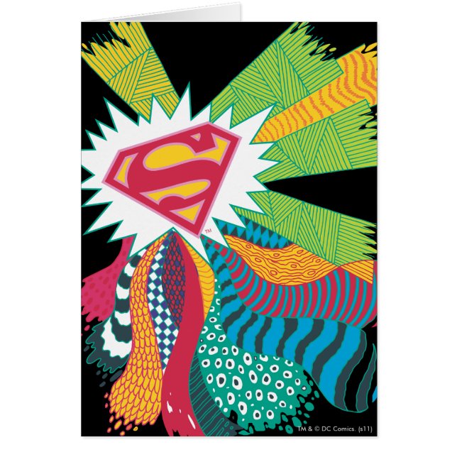 Supergirl Random World 3 Hälsningskort (Framsidan)