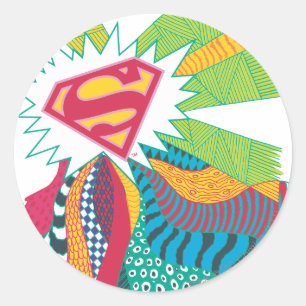 Supergirl Random World 3 Runt Klistermärke