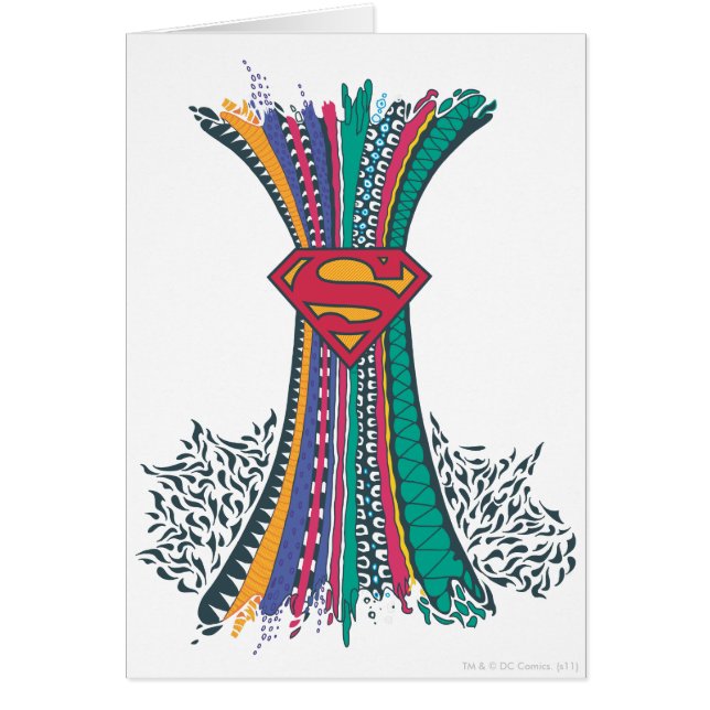 Supergirl Random World 4 Hälsningskort (Framsidan)