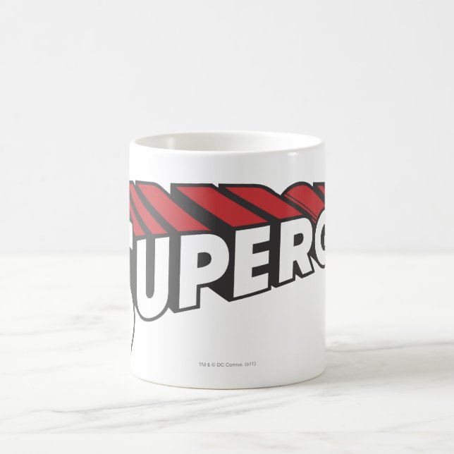 Supergirl Red and White Logotyp Kaffemugg (Center)