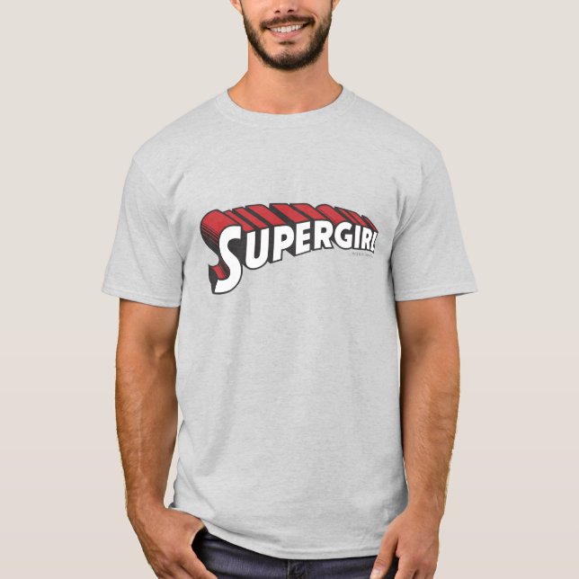 Supergirl Red and White Logotyp Tröja (Framsida)
