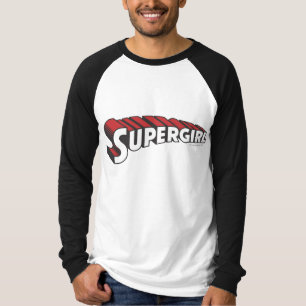 Supergirl Red and White Logotyp Tröja