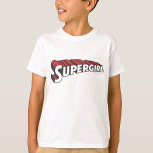 Supergirl Red and White Logotyp Tröja