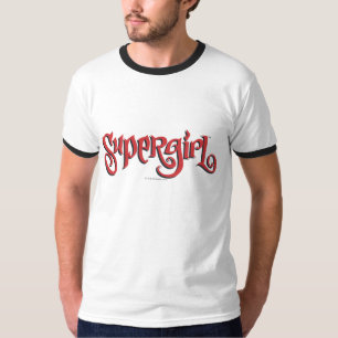 Supergirl Red Logotyp T Shirt