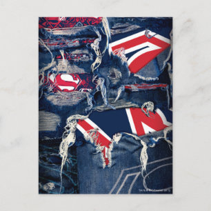 Supergirl Red, White & Blue Vykort
