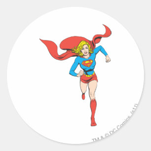 Supergirl Redo to Go Runt Klistermärke