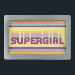 Supergirl Retro Colorshift Graphic<br><div class="desc">Ta en titt på den här återförskjutningen av färg Supergirl namn logotyp i guld,  rosa,  blått och lila färger!</div>