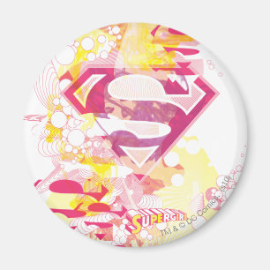 Supergirl Retro-Logotyp Magnet
