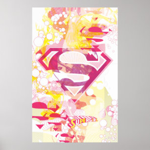 Supergirl Retro-Logotyp Poster
