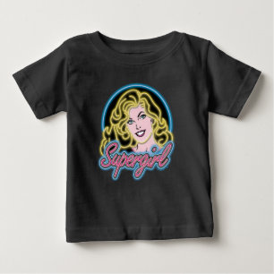 Supergirl Retro Neon Ljus Graphic T Shirt